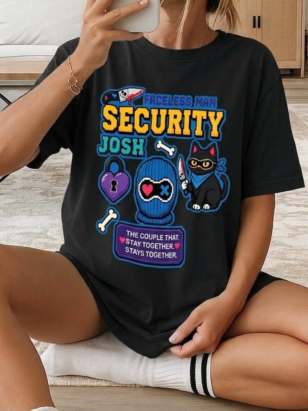 Faceless Man Dark Romance Graphic Tee, Mysterious Bookish Shirt